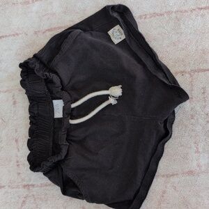 Zara Kids Black Drawstring Shorts